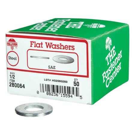 ACEDS 0.5 in. SAE Flat Washer, 50PK 5304571